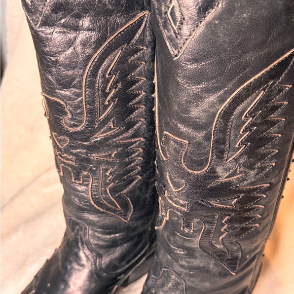 Corral Tall Black Eagle Boots - Picture 4 of 12